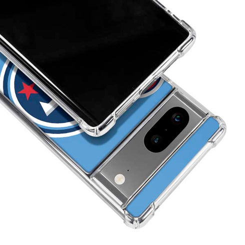 NFL Tennessee Titans Large Logo Google Pixel 7a Clear Case